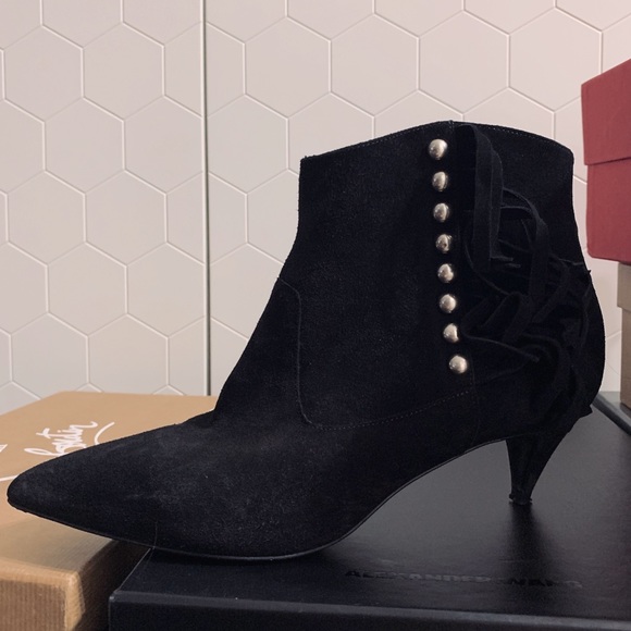 Saint Laurent Ankle Suede Booties - Picture 1 of 1